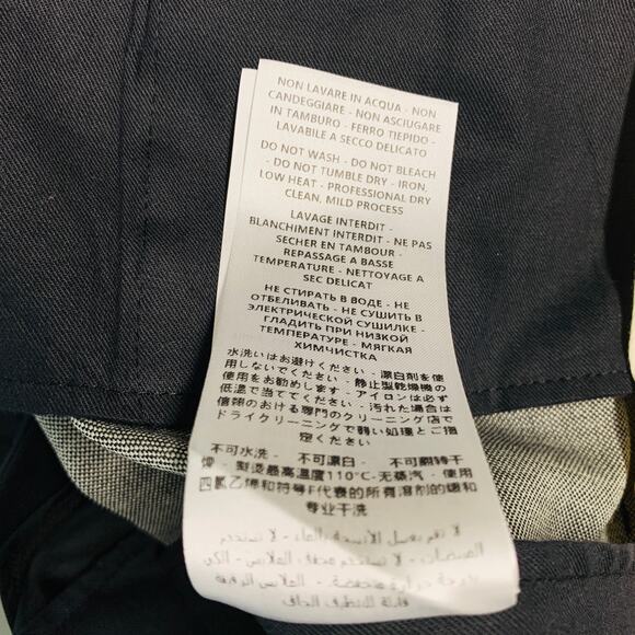 ALEXANDER MCQUEEN Size 38 Black Grey Two Tone Wool Flat Front Dress Pants - Picture 9 of 9